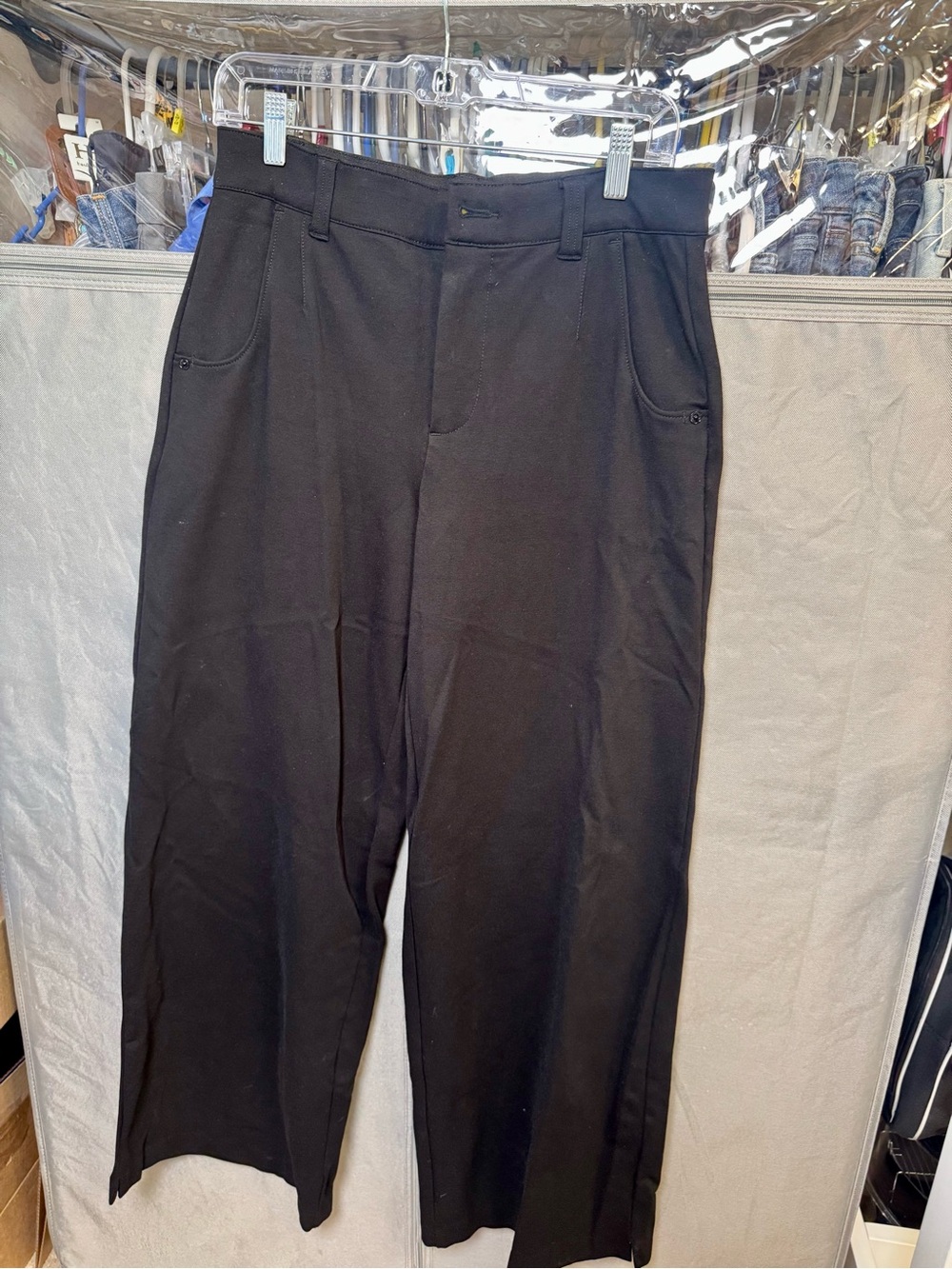Wit & Wisdom Black Women's Trousers- Size 6, Missing Button